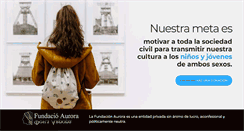 Desktop Screenshot of fundacioaurora.com